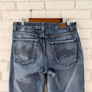 Vintage Red Camel Baggy Faded Embroidered Denim Jeans Y2K (Size 34 x 34)